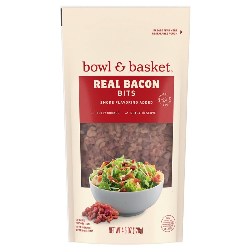 Bowl &amp; Basket Real Bacon Bits, 4.5 oz
