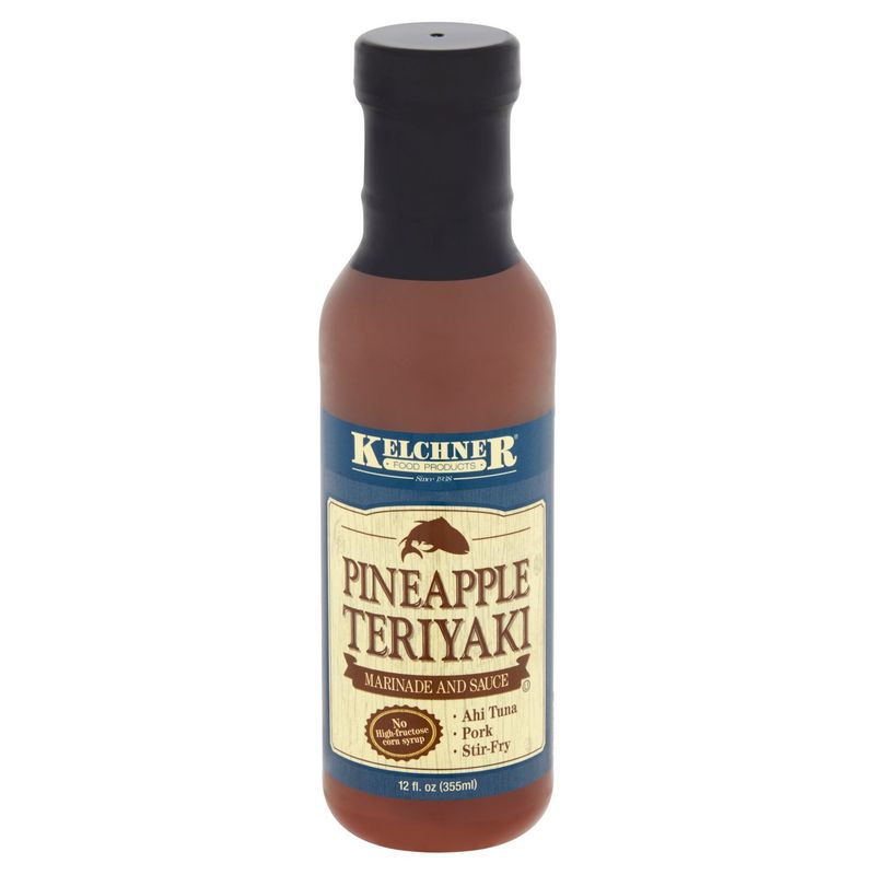 Kelchner Pineapple Teriyaki Marinade and Sauce, 12 fl oz