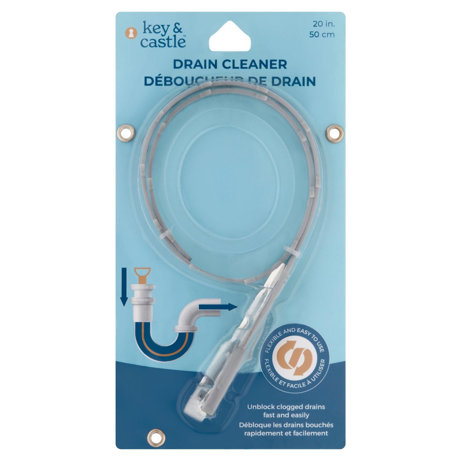 Key &amp; Castle 20 in Drain Cleaner