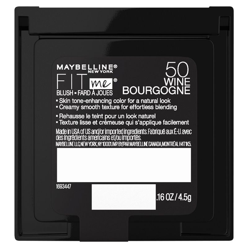 Maybelline New York Fit Me! 50 Wine Blush, .16 oz