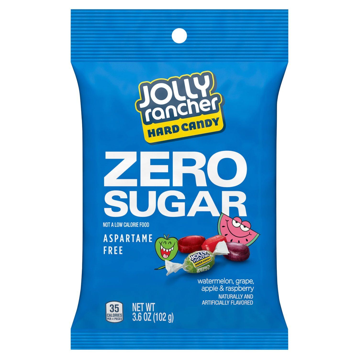 Jolly Rancher Zero Sugar Hard Candy, 3.6 oz