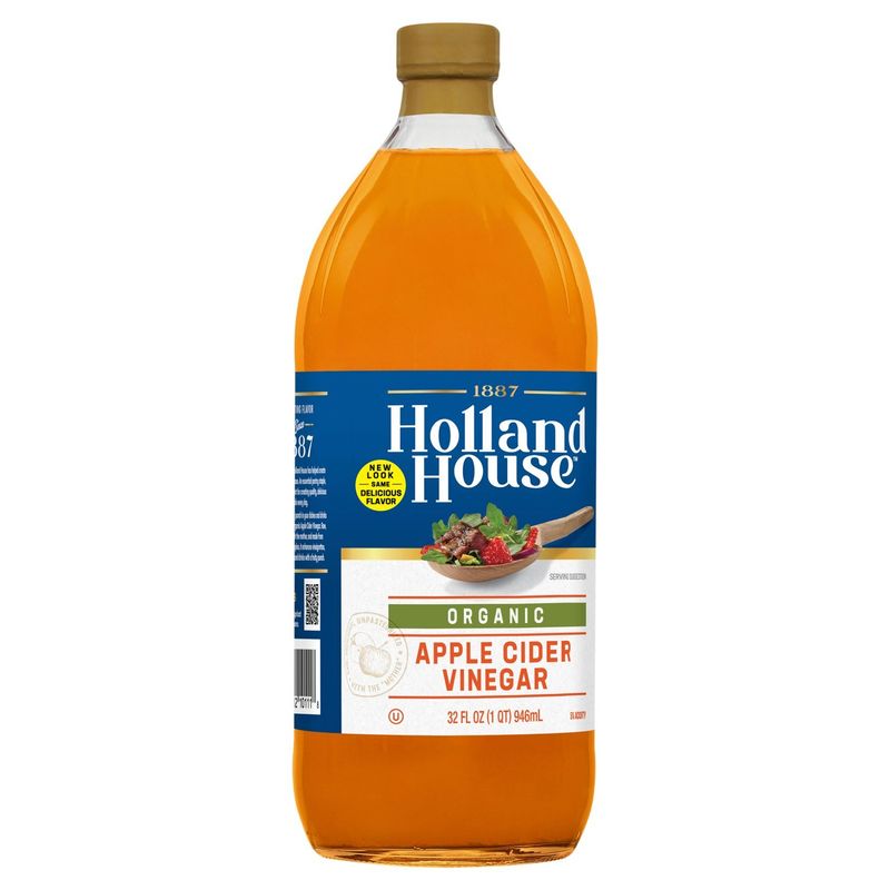 Holland House Organic Apple Cider Vinegar, 32 fl oz