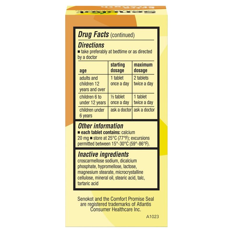 Senokot Extra Strength Standardized Senna Concentrate Tablets, 17.2mg, 36 count
