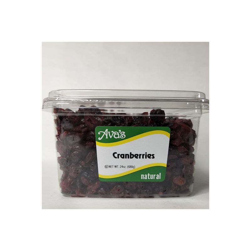 Ava's Dried Fruits and Snacks Cranberries - Tub, 24 oz