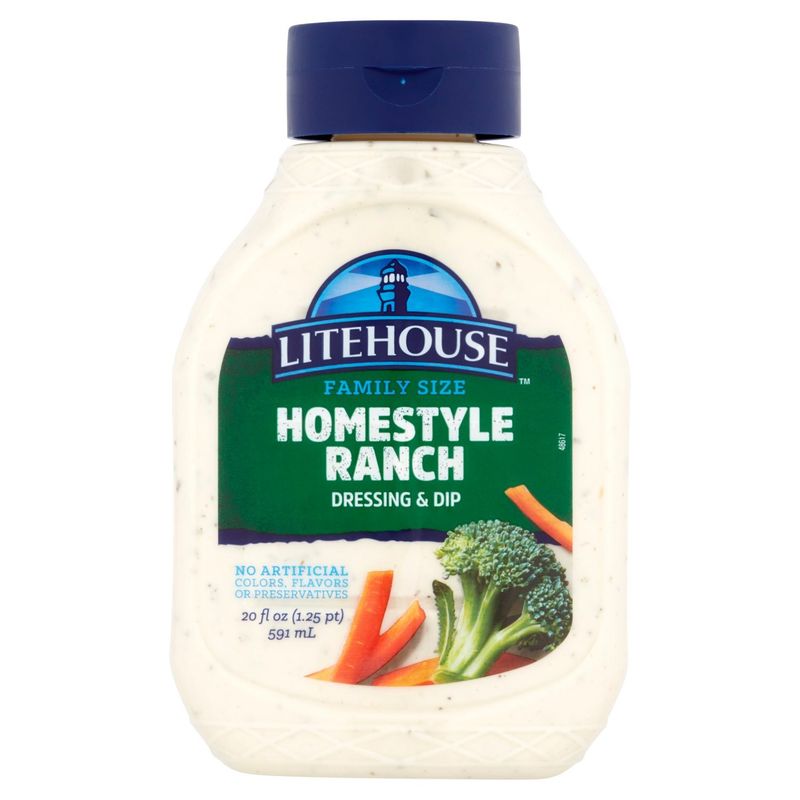 Litehouse Homestyle Ranch Dressing &amp; Dip Family Size, 20 fl oz