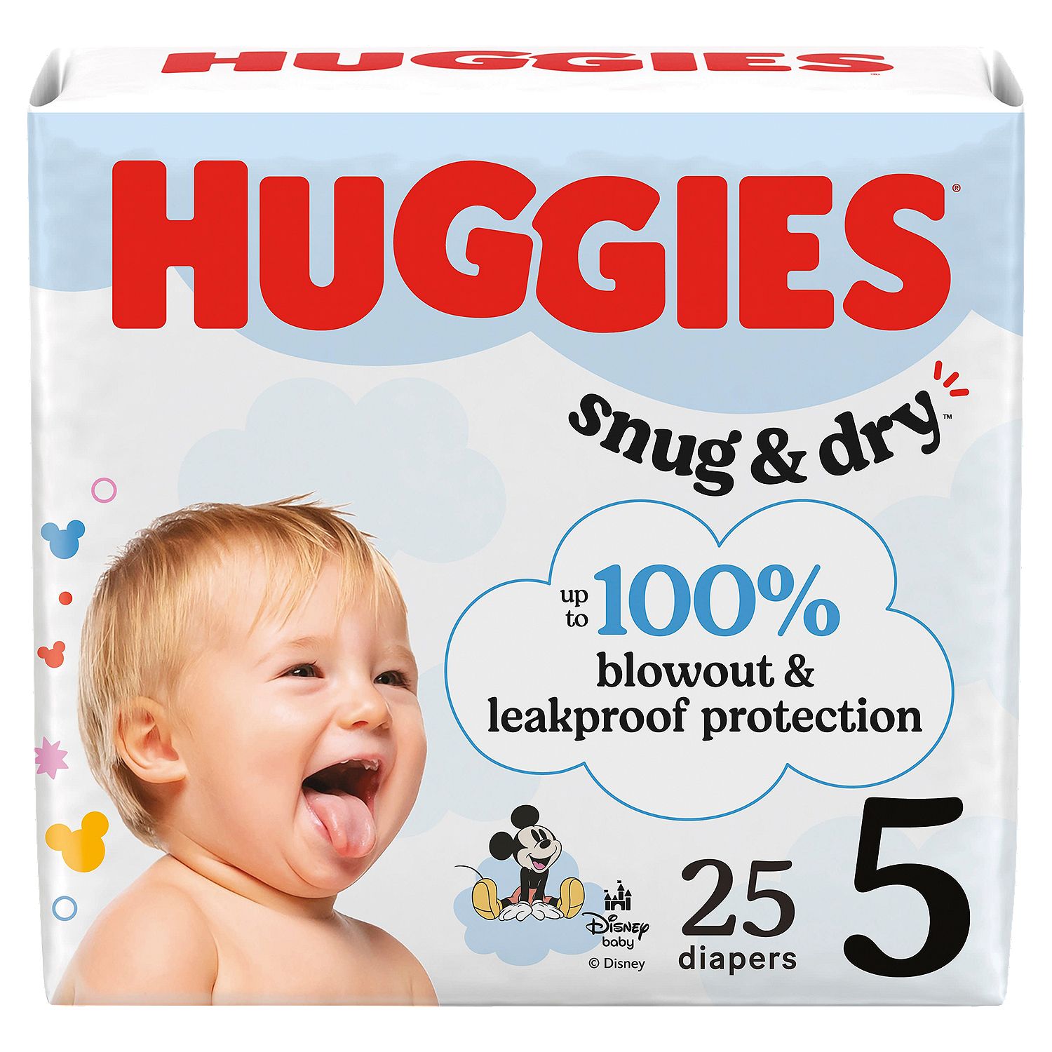 Huggies Snug &amp; Dry Diapers, Size 5, Over 27 lb, 25 count