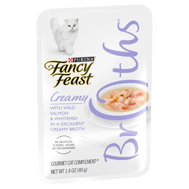 Purina Fancy Feast Broths Creamy Gourmet Cat Complement, 1.4 oz