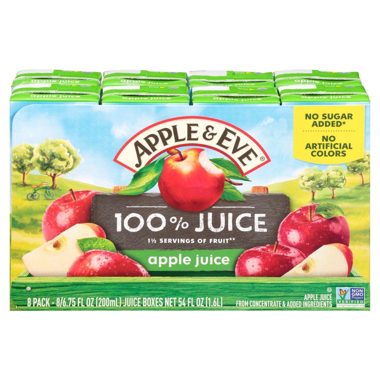 Apple &amp; Eve Apple Juice, 6.75 fl oz, 8 count