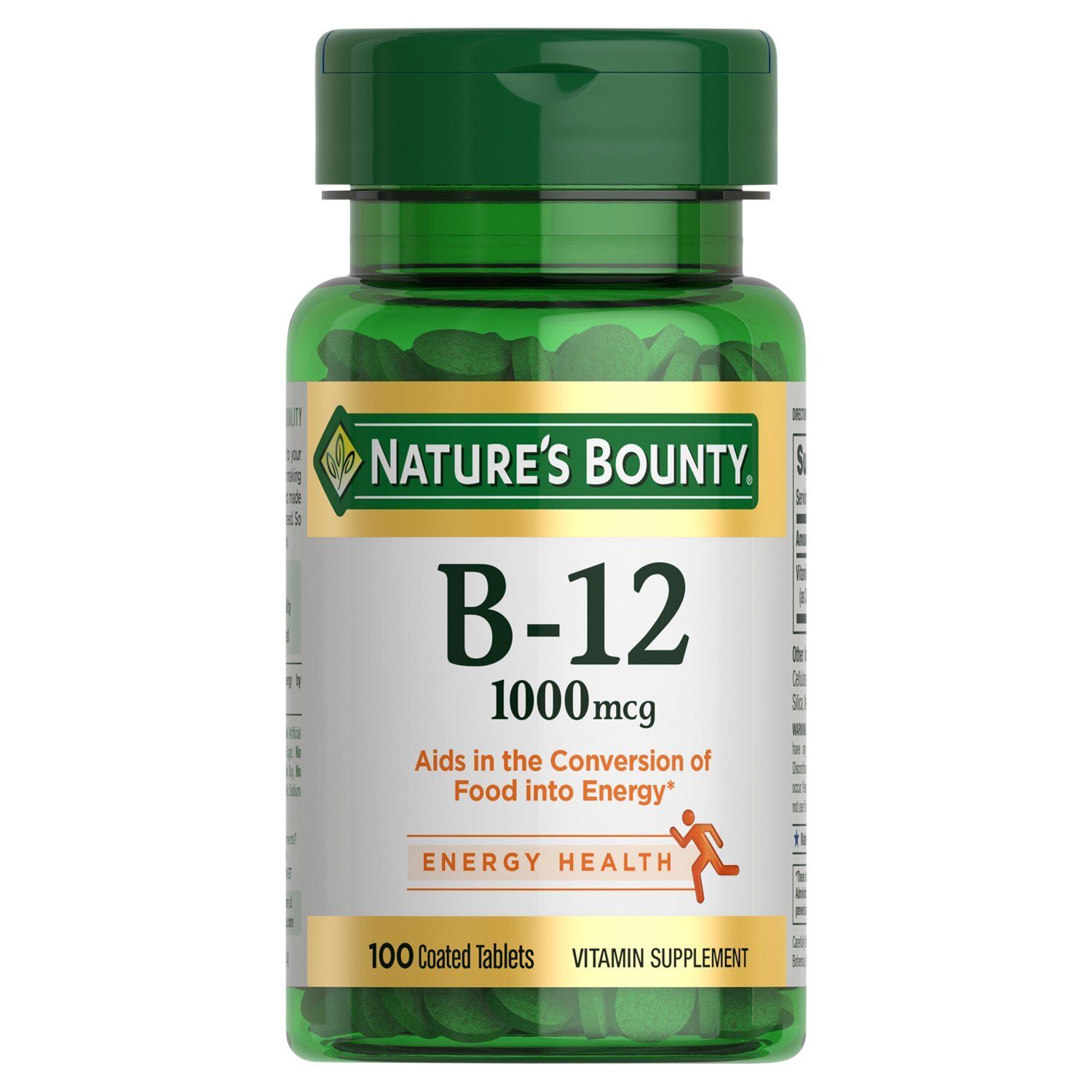Nature's Bounty B-12 Vitamin Supplement, 1000 mcg, 100 count
