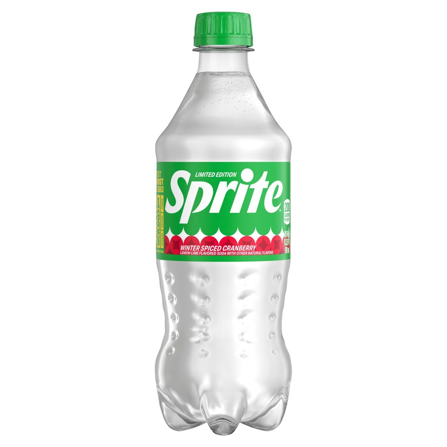 Sprite Winter Spiced Cranberry Lemon-Lime Flavored Soda Limited Edition, 20 fl oz