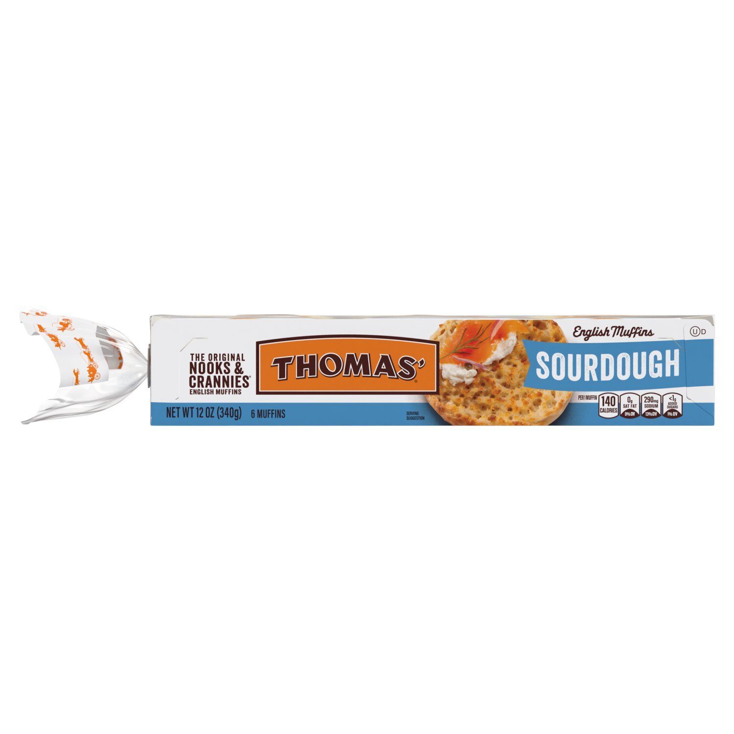 Thomas' Sourdough English Muffins, 6 count, 12 oz