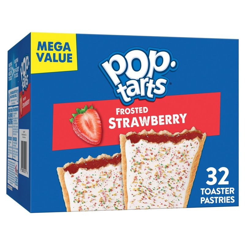 Pop-Tarts Frosted Strawberry Toaster Pastries, 54.1 oz, 32 count