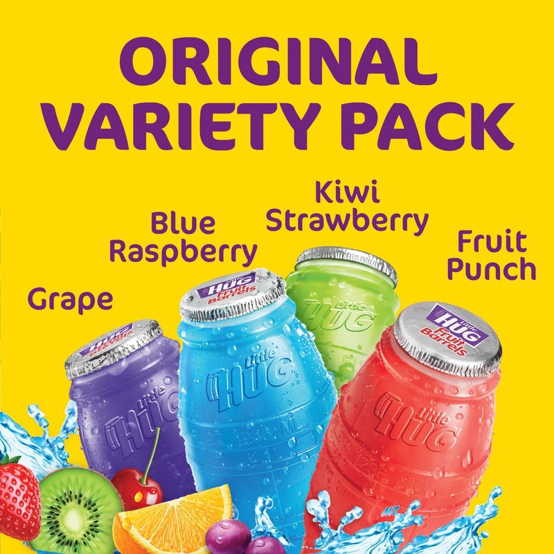 Little Hug Fruit Barrels Original Flavored Drink Variety Pack, 8 fl oz, 20 count