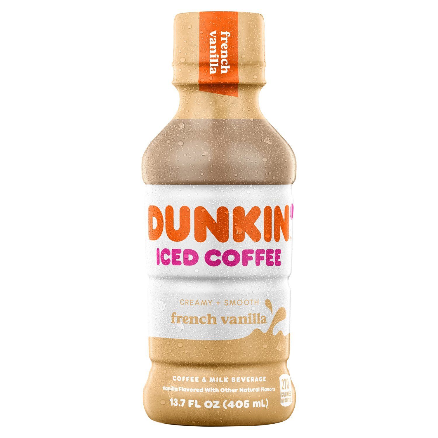 Dunkin' French Vanilla Iced Coffee &amp; Milk Beverage, 13.7 fl oz