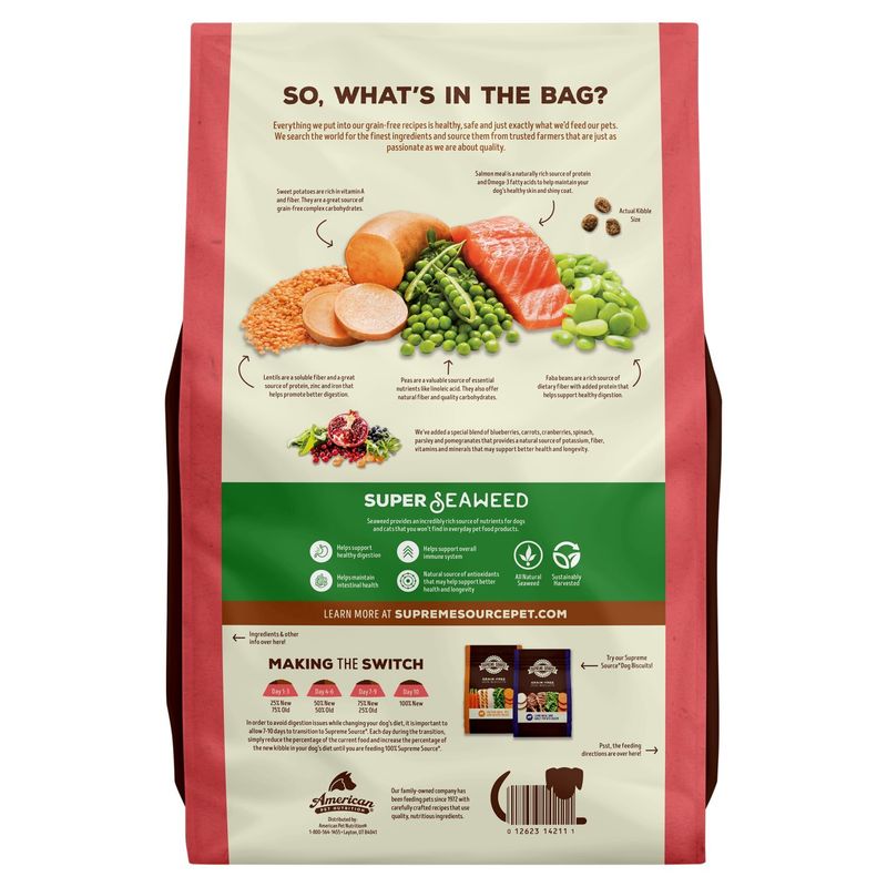 Supreme Source Super-Premium Salmon Meal and Sweet Potato Recipe Dog Food, 5 lb