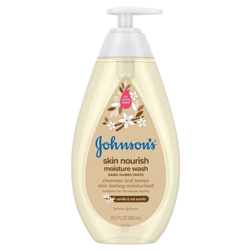 Johnson's Vanilla &amp; Oat Scents Skin Nourish Moisture Wash, 20.3 fl oz