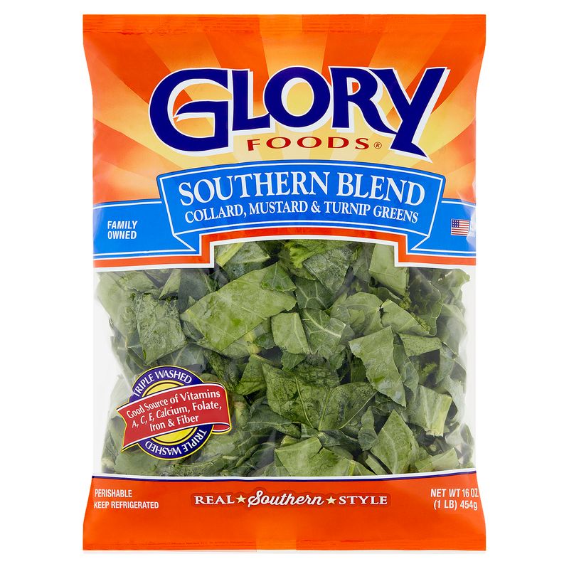 Glory Foods Southern Blend Greens, 1 lb bag