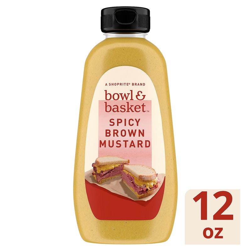 Bowl &amp; Basket Spicy Brown Mustard, 12 oz