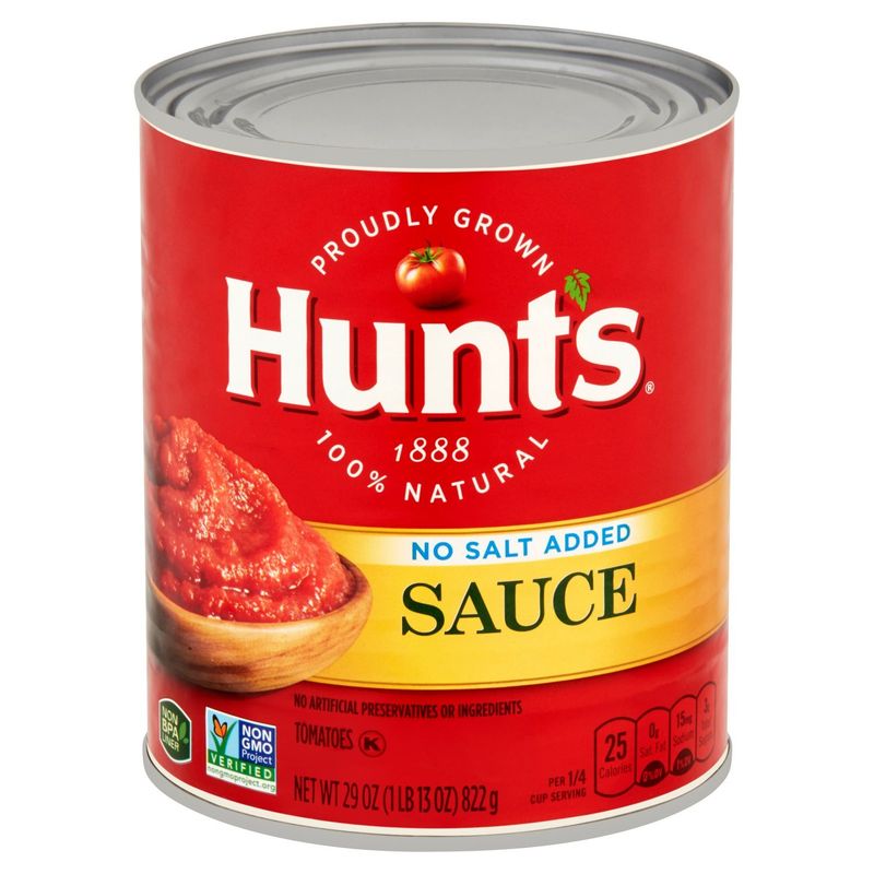 Hunt's No Salt Added Tomato Sauce, 29 oz