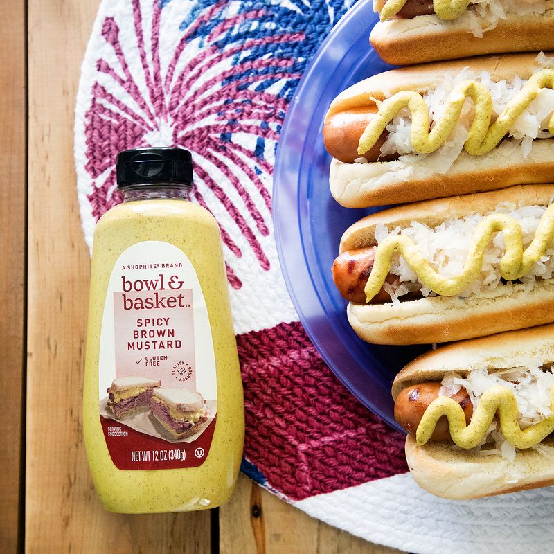 Bowl &amp; Basket Spicy Brown Mustard, 12 oz