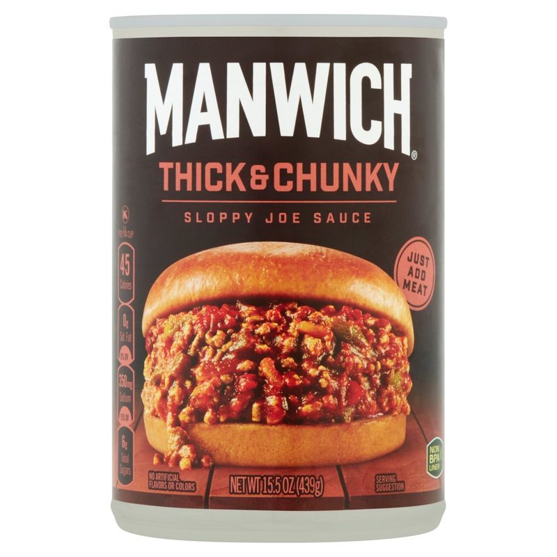 Manwich Thick &amp; Chunky Sloppy Joe Sauce, 15.5 oz