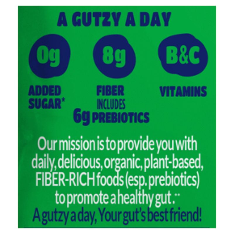Gutzy Organic Apple, Spinach, Kiwi &amp; Kale Prebiotic Gut Health Snack, 3.9 oz