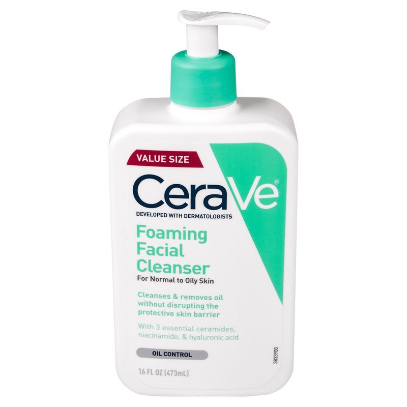 CeraVe Foaming Facial Cleanser Value Size, 16 fl oz