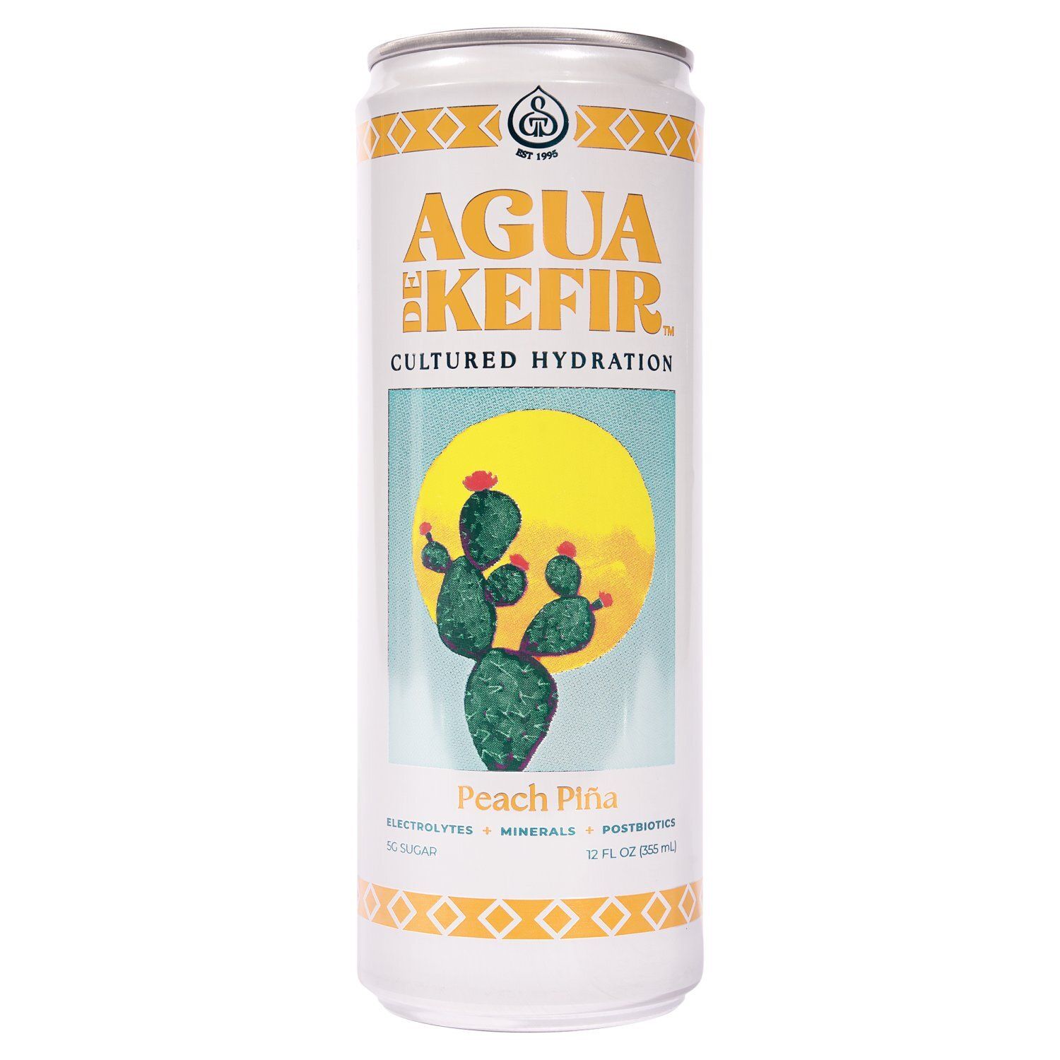 Agua De Kefir Peach Piña Cultured Hydration Beverage, 12 fl oz
