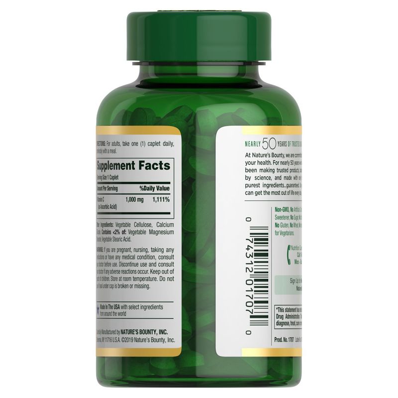Nature's Bounty C Vitamin Supplement, 1000 mg, 100 count