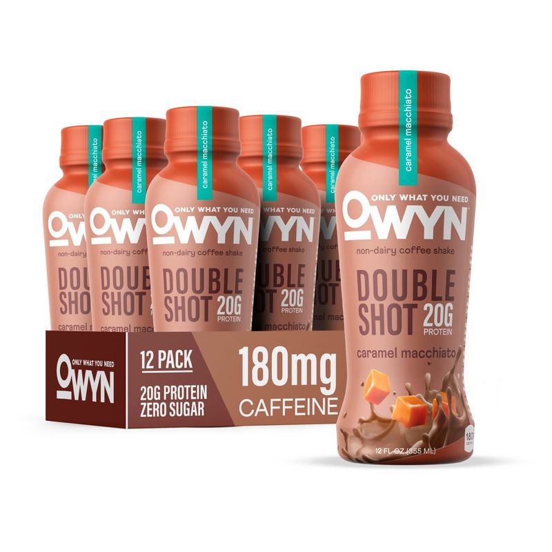 OWYN Caramel Macchiato Non-Dairy Coffee Shake, 12 fl oz