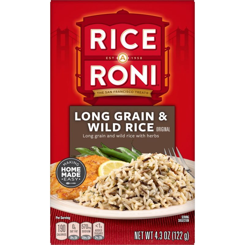 Rice A Roni Long Grain &amp; Wild Rice Original 4.3 Oz