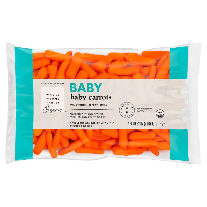 Wholesome Pantry Organic Baby Carrots, 2 lb bag