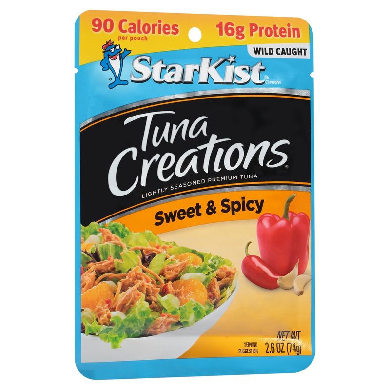 StarKist Tuna Creations Sweet &amp; Spicy Lightly Seasoned Premium Tuna, 2.6 oz