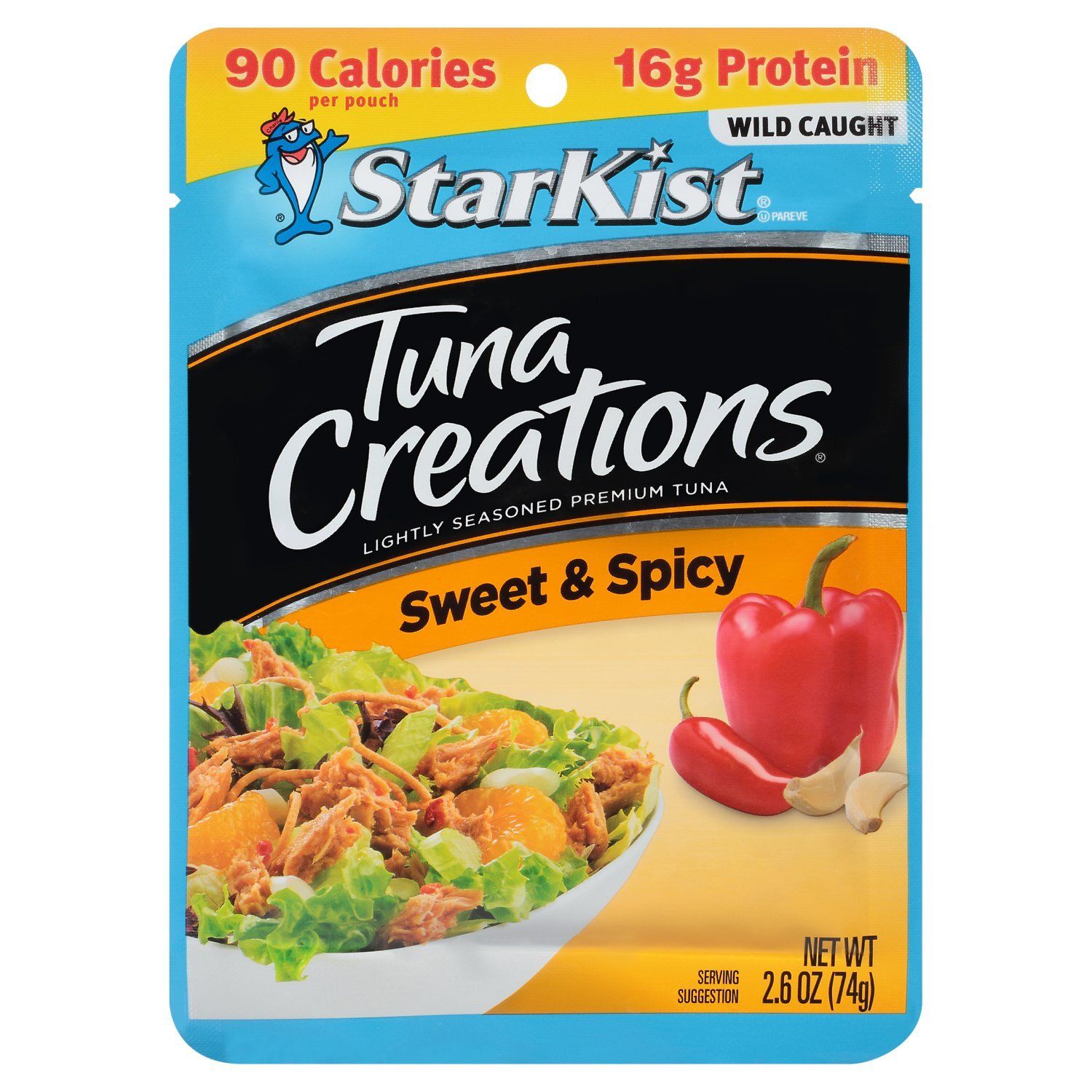 StarKist Tuna Creations Sweet &amp; Spicy Lightly Seasoned Premium Tuna, 2.6 oz
