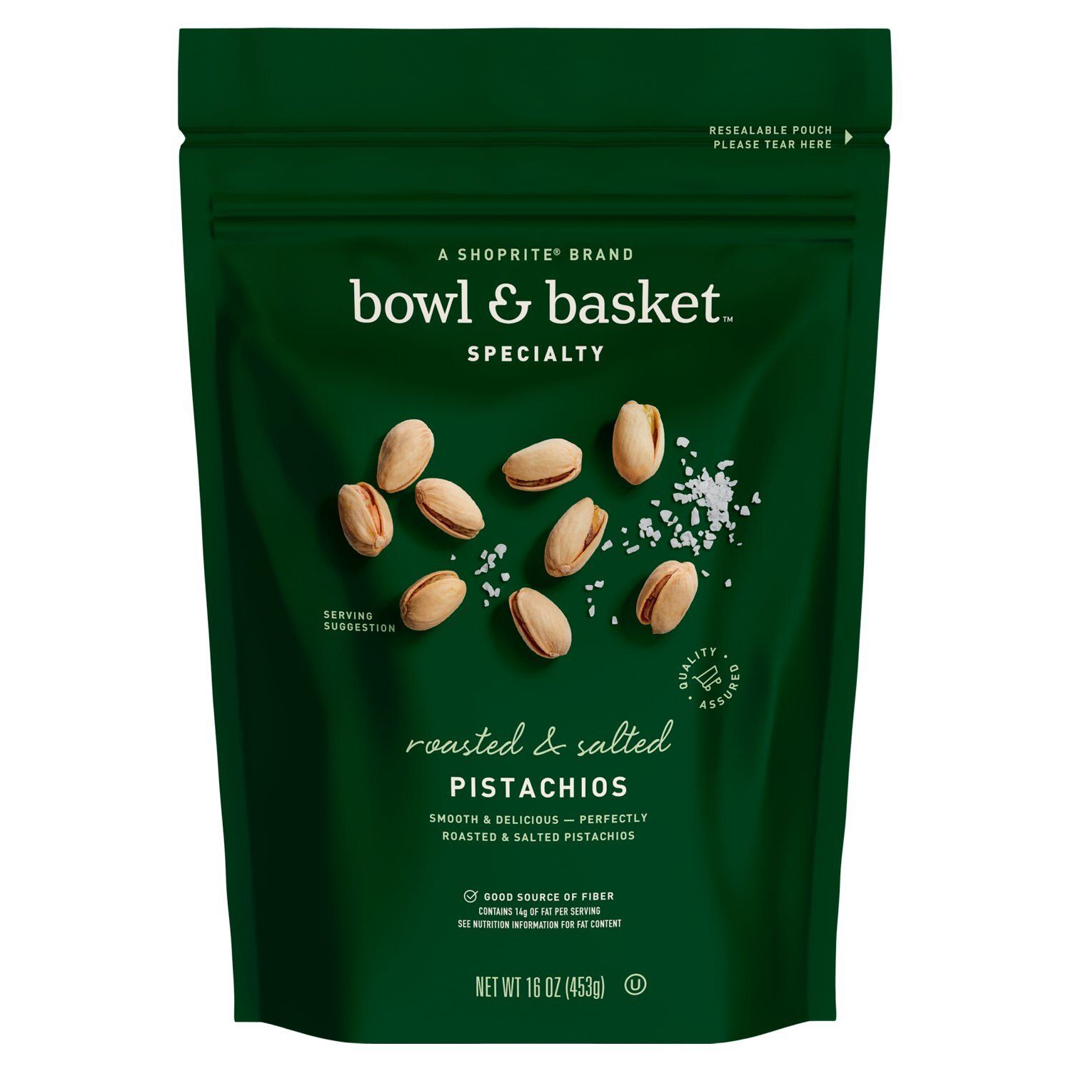 Bowl &amp; Basket Specialty Roasted &amp; Salted Pistachios, 16 oz