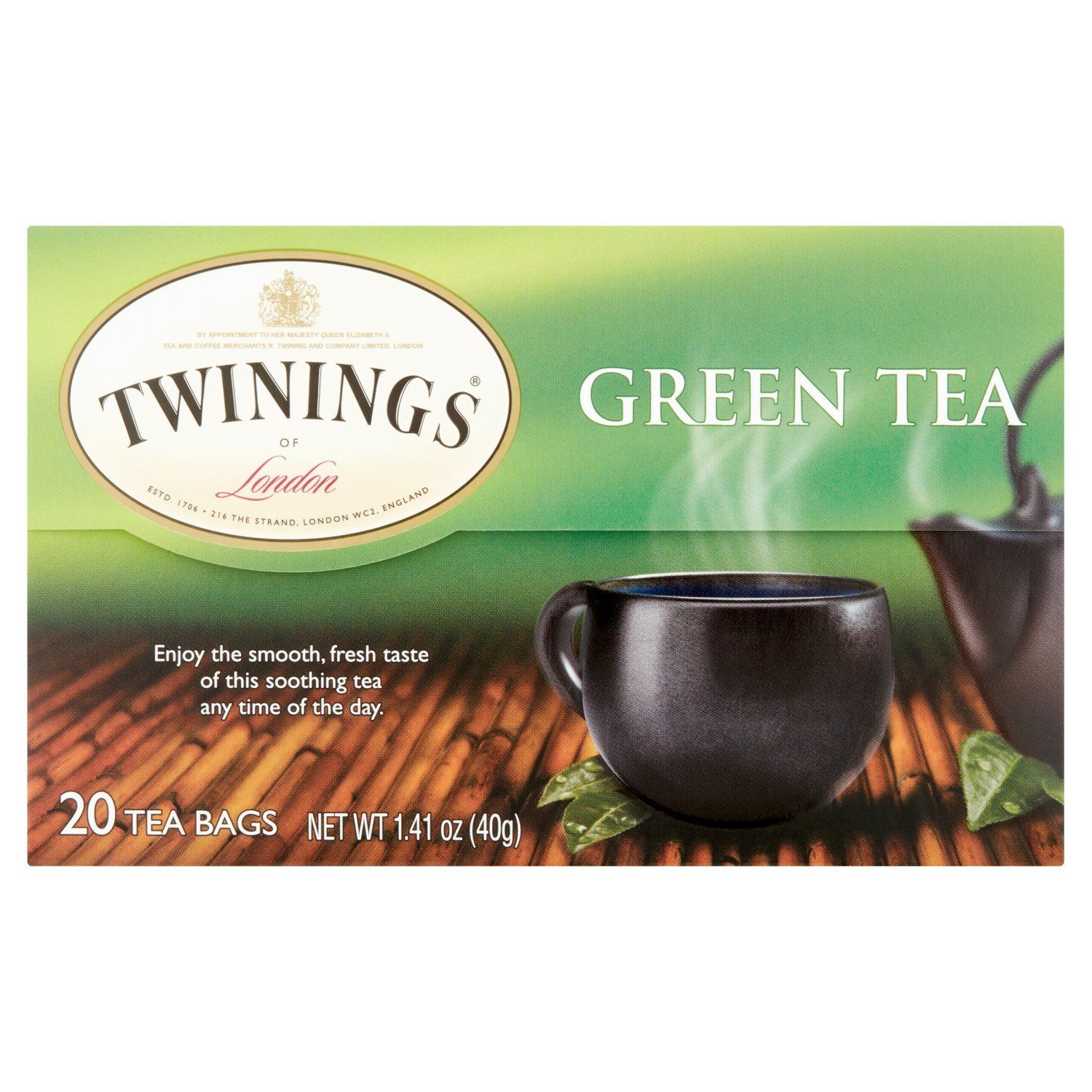 Twinings Pure Green Tea Bags, 20 count, 1.41 oz