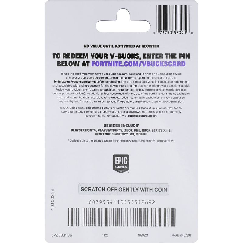 Fortnite $8.99 V-Bucks Gift Card