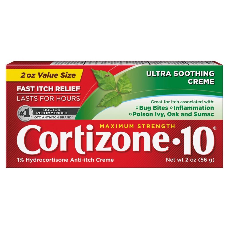 Cortizone-10 Maximum Strength Ultra Soothing Anti-Itch Creme Value Size, 2 oz