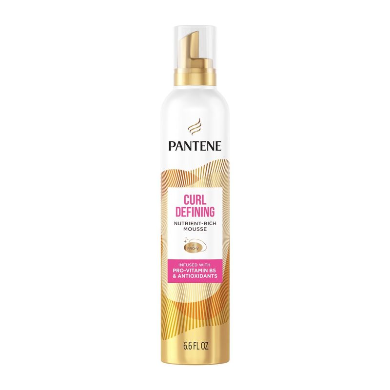 Pantene Curl Defining Mousse, Pro-Vitamin B5 and Antioxidant Formula, Moisture Lock, 6.6 oz
