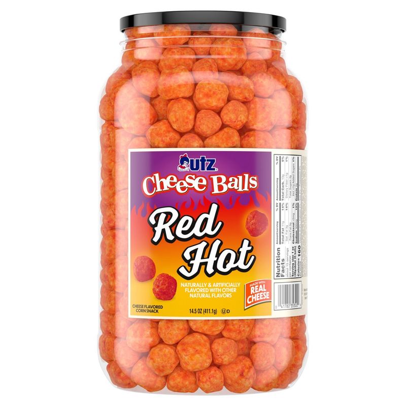 Utz Red Hot Cheese Balls, 14.5 oz