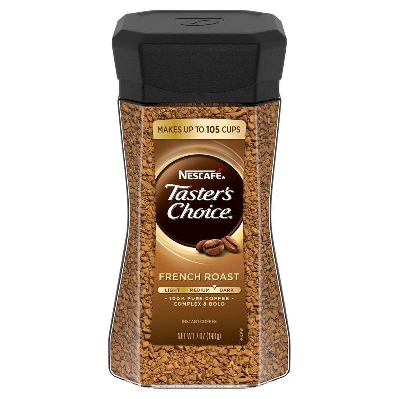 Nescafe Taster's Choice French Roast Instant Coffee, 7 oz