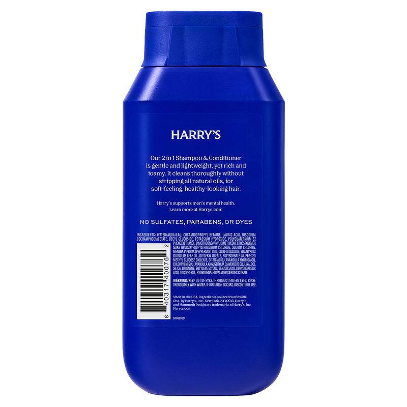 Harry's Aspen 2 in 1 Shampoo &amp; Conditioner, 14 fl oz