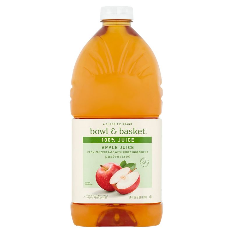 Bowl &amp; Basket Apple 100% Juice, 64 fl oz