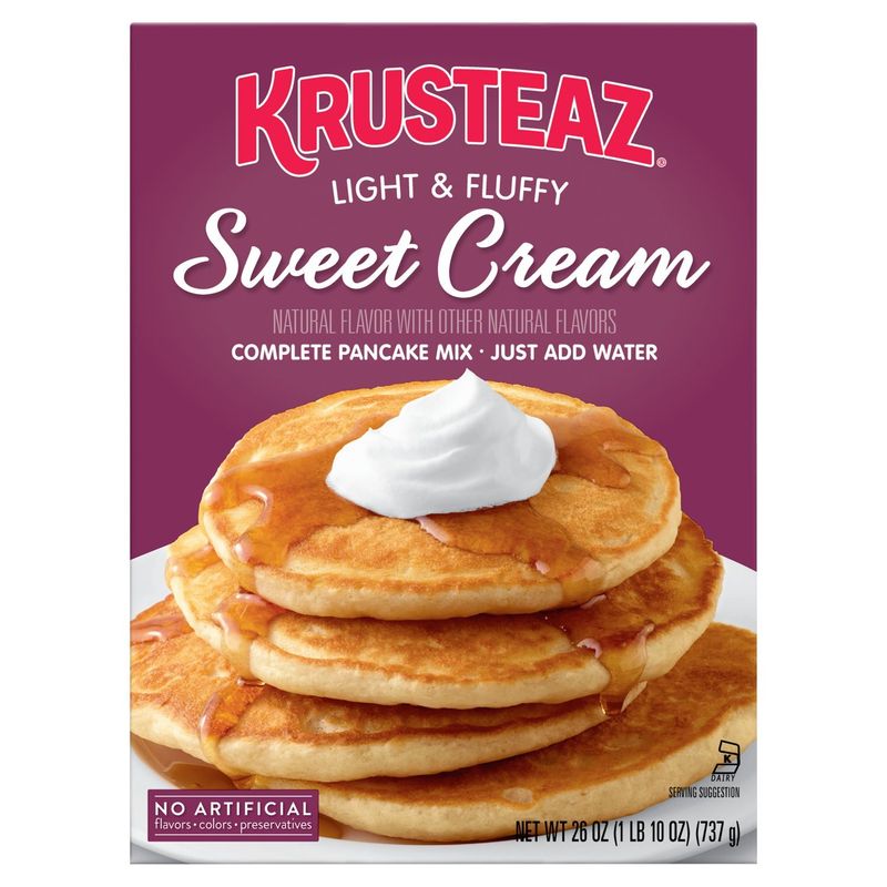 Krusteaz Light &amp; Fluffy Sweet Cream Complete Pancake Mix, 26 oz