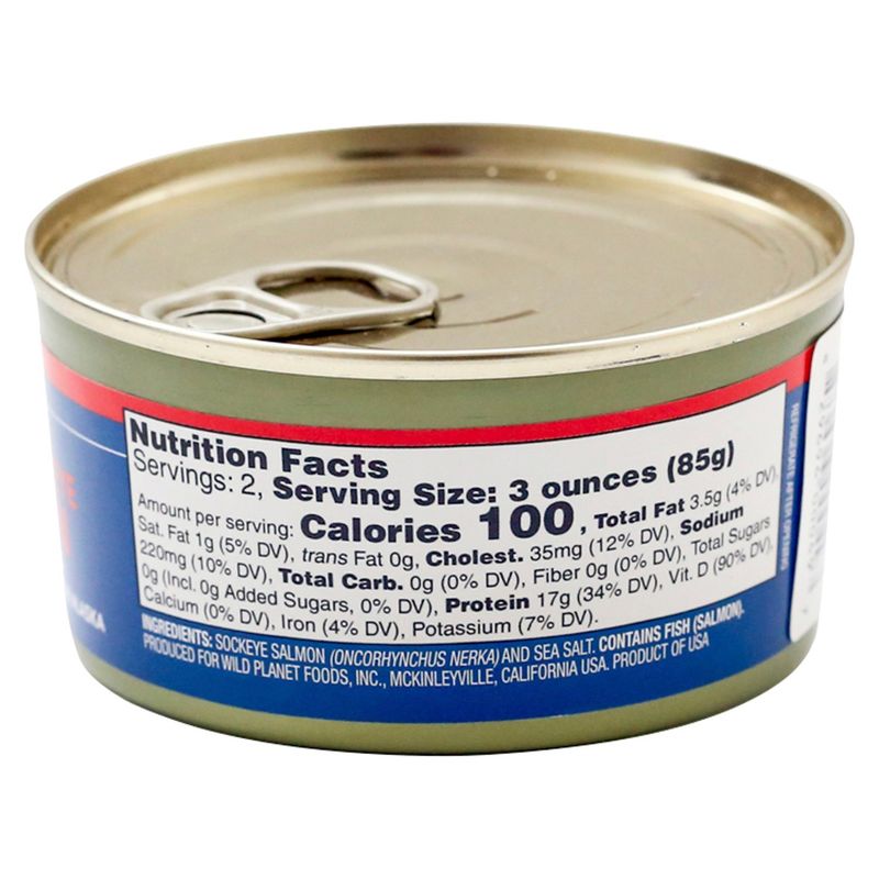 Wild Planet Wild Sockeye Salmon, 6 oz