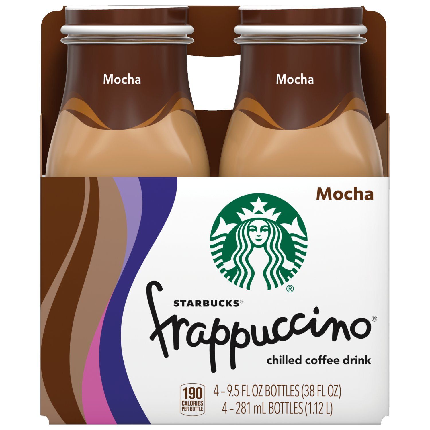 Starbucks Frappuccino Chilled Coffee Drink Mocha 9.5 Fl Oz 4 Count