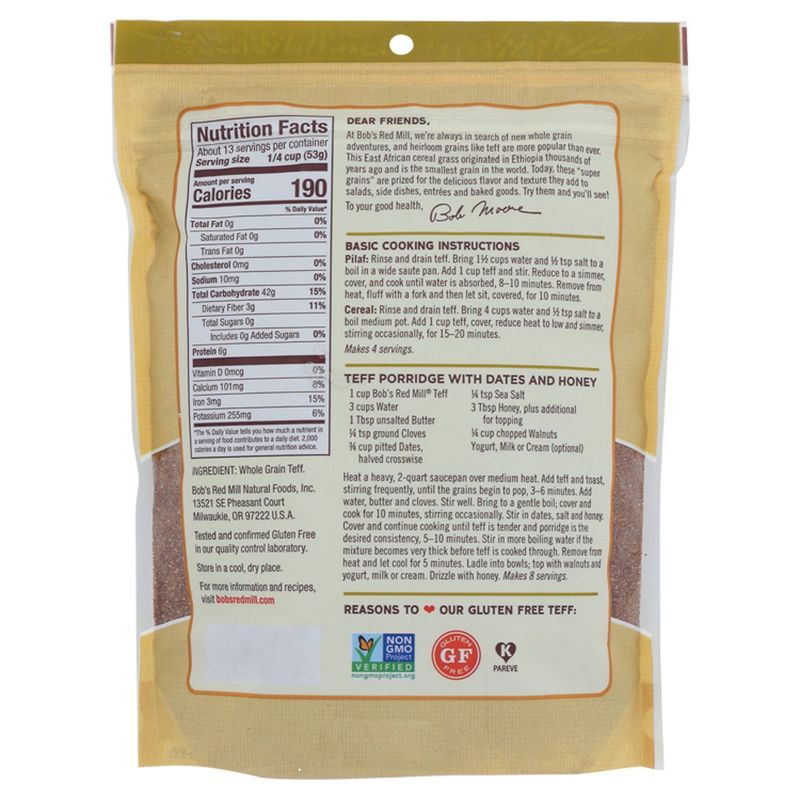 Bob's Red Mill Whole Grain Teff, 24 oz