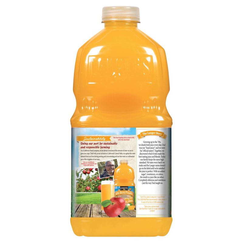 Langers Apple Orange Pineapple 100% Pure Juice, 64 fl oz