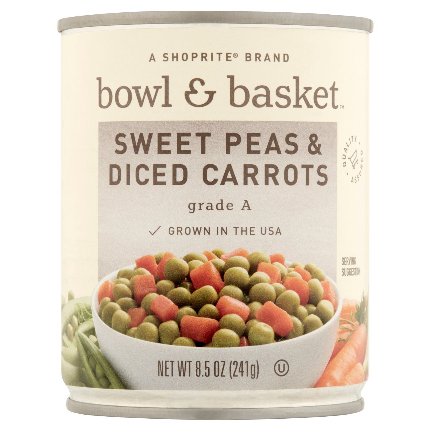 Bowl &amp; Basket Sweet Peas &amp; Diced Carrots, 8.5 oz