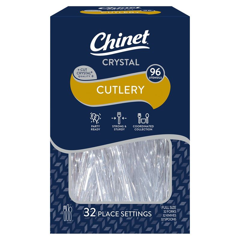 Chinet Crystal Cutlery, 32 count